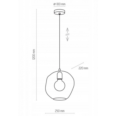 TK Lighting lampa wisząca SOL 1xE27,max 60W (3368)